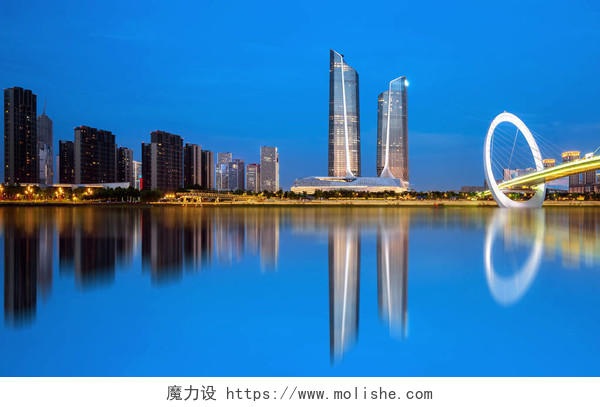 中国南京城市现代建筑南京旅游